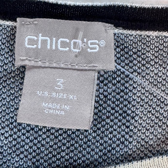 Chico’s Leopard Print Knit Sweater Top – Size 3 (US XL) - Picture 9 of 9